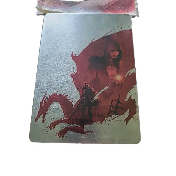 Dragon Age Origins Collector's Edition Xbox 360 Steelbook Complete w/ Cloth Map - Picture 8 of 8